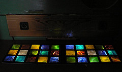 The floor tiles